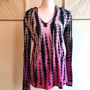 Tie Dye Hooded Top